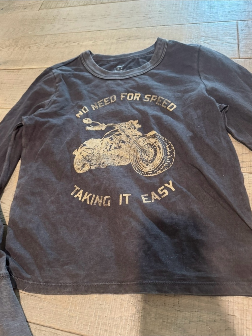 Aerie Long Sleeve Motorcycle Graphic Tee
